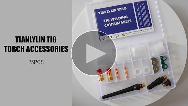 tyas　クレンザー セット TIANLYLIN 25pcs TIG Stubby Gas Lens Nozzle Kit #12 Glass Cup